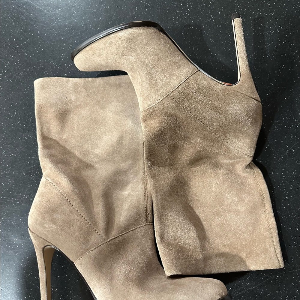 New BCBG Generation natural suede boots. Absolutely stunning